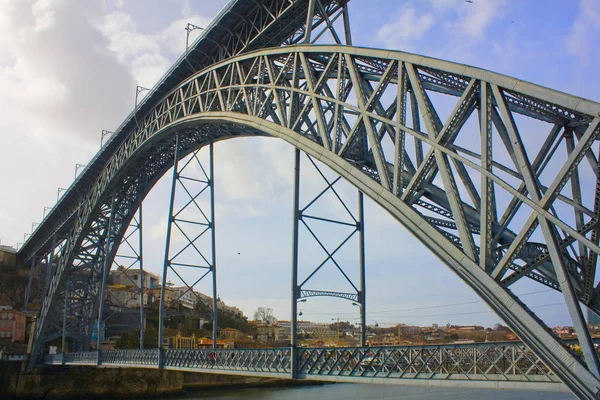 Porto Portugal Março 2019 Ponte Dom Luis Porto — Fotografia de Stock