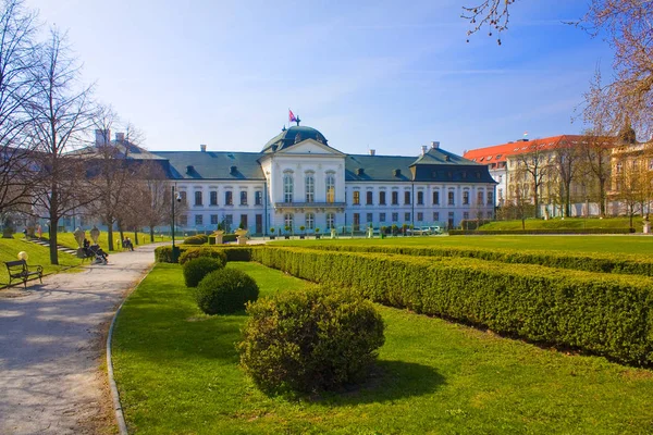 Bratislava Slovensko Duben 2019 Prezidentský Palác Grassalkovichův Palác Bratislavě — Stock fotografie