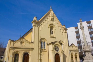 Bratislava, Slovakya - 1 Nisan 2019: Bratislava'daki Aziz Stephen Kilisesi