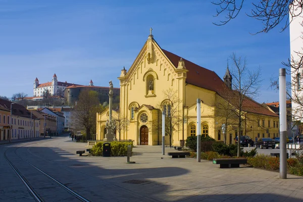 Bratislava Eslováquia Abril 2019 Igreja Santo Estêvão Bratislava — Fotografia de Stock