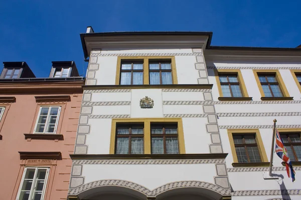 Bratislava Slovakia April 2019 British Embassy Ancient Building Old Town — Stock Photo, Image