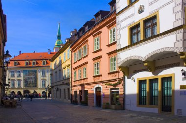 Bratislava, Slovakya-1 Nisan 2019: Bratislava Eski Kent Sokağı