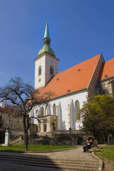 Bratislava Eslovaquia Abril 2019 Catedral San Martín Bratislava —  Fotos de Stock