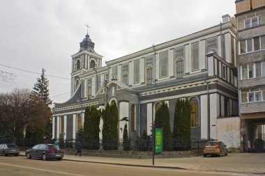 Zhytomyr, Ukrayna-24 Şubat 2019: St. Jonah Zhytomyr Duklya Katedrali