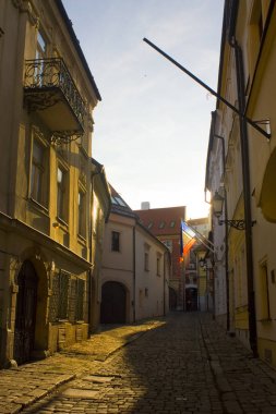 Bratislava, Slovakya-1 Nisan 2019: Bratislava Eski Kent Sokağı