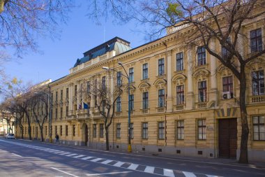 Bratislava, Slovakya - 1 Nisan 2019: Bratislava'daki Karacsony (Karoniho) Sarayı