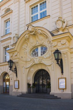 Bratislava, Slovakya-1 Nisan 2019: Slovakya Filarmoni Orkestrası (Reduta Bratislava konser salonu)