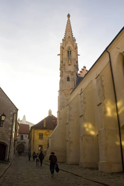 Bratislava Eslováquia Abril 2019 Igreja Gótica Das Clarissas Século Xiv — Fotografia de Stock