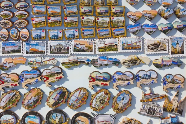 斯洛伐克布拉迪斯拉发 2019年4月1日 布拉迪斯拉发纪念品磁石 — 图库照片