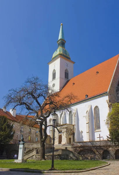 Bratysława Słowacja Kwietnia 2019 Katedra Marcina Bratysławie — Zdjęcie stockowe