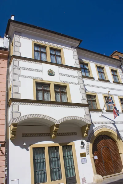 Bratislava Slovacchia Aprile 2019 Ambasciata Britannica Nell Antico Edificio Nel — Foto Stock