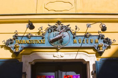 Bratislava, Slovakya-1 Nisan 2019: Bratislava eczane Müzesi