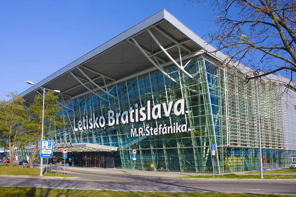 Bratislava Slovaquie 1Er Avril 2019 Aéroport Bratislava Par Son Nom — Photo