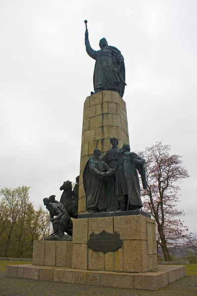 Chigirin Ukraina April 2019 Monument Till Bogdan Khmelnitsky Castle Hill — Stockfoto