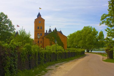 Radomysl, Ukrayna - 18 Mayıs 2019: Ukrayna'da Ünlü Radomysl Kalesi