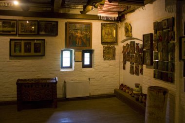 Radomysl, Ukrayna - 18 Mayıs 2019: Ukrayna'da Radomysl Kalesi'nin Içi