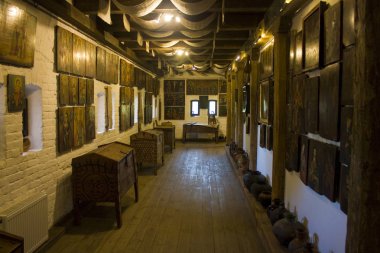 Radomysl, Ukrayna - 18 Mayıs 2019: Ukrayna'da Radomysl Kalesi'nin Içi