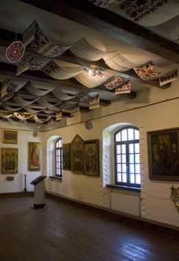 Radomysl, Ukrayna - 18 Mayıs 2019: Ukrayna'da Radomysl Kalesi'nin Içi