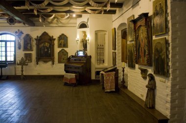 Radomysl, Ukrayna - 18 Mayıs 2019: Ukrayna'da Radomysl Kalesi'nin Içi