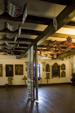 Radomysl, Ukrayna - 18 Mayıs 2019: Ukrayna'da Radomysl Kalesi'nin Içi