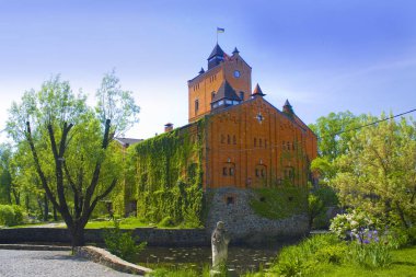 Radomysl, Ukrayna - 18 Mayıs 2019: Ukrayna'da Ünlü Radomysl Kalesi