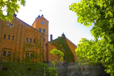 Radomysl, Ukrayna - 18 Mayıs 2019: Ukrayna'da Ünlü Radomysl Kalesi