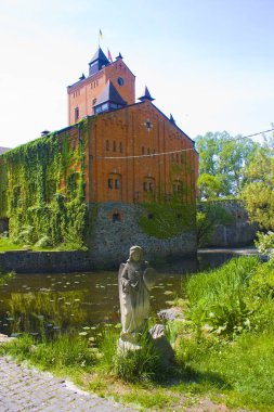 Radomysl, Ukrayna - 18 Mayıs 2019: Ukrayna'da Ünlü Radomysl Kalesi