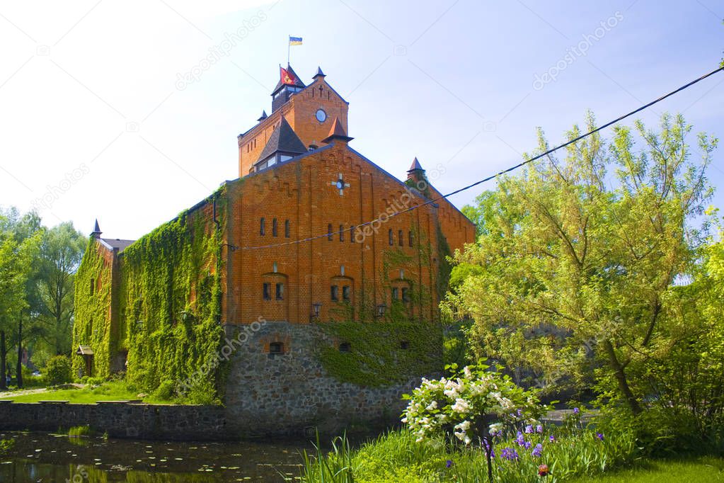 RADOMYSL, UKRAINE - May 18, 2019: Famous Radomysl Castle in Ukraine