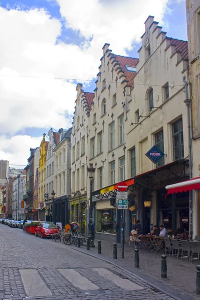 Belgium Brussels May 2019 Beautiful Typical Architecture Old Town Brussels — Stock Photo, Image