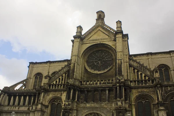 Belgium Brussels May 2019 Cathedral Sainte Catherine Brussels — Stock Photo, Image