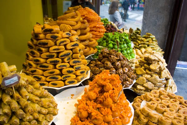 Istanbul Turchia Gennaio 2017 Dolci Orientali Tradizionali — Foto Stock