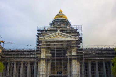 Belçika, Brüksel - 1 Mayıs 2019: Brüksel Adalet Sarayı