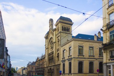 Belçika, Brüksel - 1 Mayıs 2019: Brüksel'deki Avrupa Büyük Sinagogu