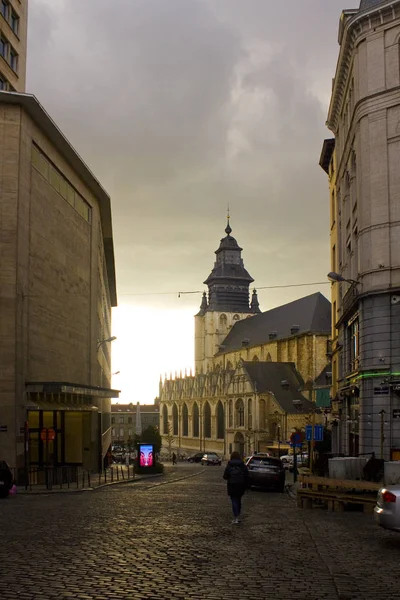Belgium Brüsszel Május 2019 Egyházi Szűzanya Kápolna Notre Dame Chapelle — Stock Fotó