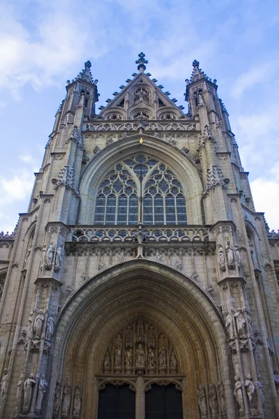 Бельгиум Брюссель Мая 2019 Года Церковь Пресвятой Богородицы Саблонской Нотр — стоковое фото