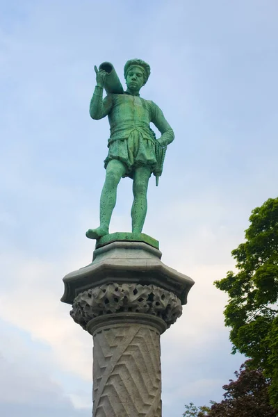 Bélgica Bruxelas Maio 2019 Sculpures Parque Petit Sablon Jardin Petit — Fotografia de Stock