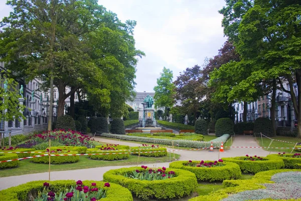 Bélgica Bruselas Mayo 2019 Parque Petit Sablon Jardín Petit Sablon — Foto de Stock