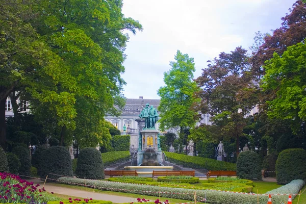 Belgio Bruxelles Maggio 2019 Parco Del Petit Sablon Jardin Petit — Foto Stock