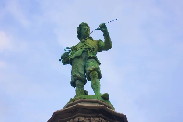 Belgie Brusel 2019 Sochařská Část Parku Petit Sablon Jardin Petit — Stock fotografie