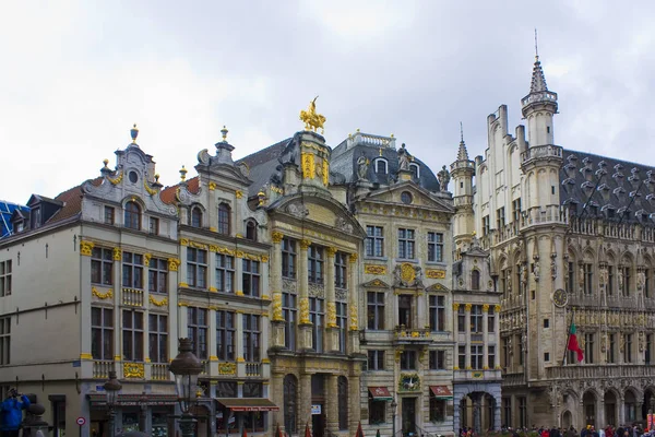 Belgien Bryssel Maj 2019 Guildhalls Grand Place Bryssel — Stockfoto