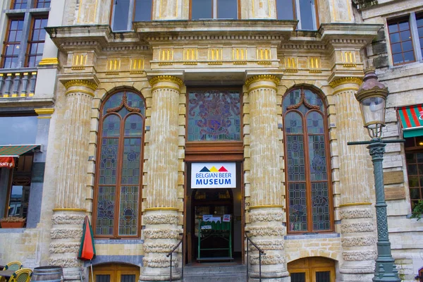 Belgie Brusel 2019 Belgické Pivní Muzeum Velkém Místě Bruselu — Stock fotografie
