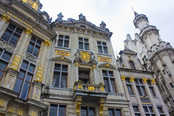 Belgio Bruxelles Maggio 2019 Guildhalls Sulla Grand Place Bruxelles — Foto Stock