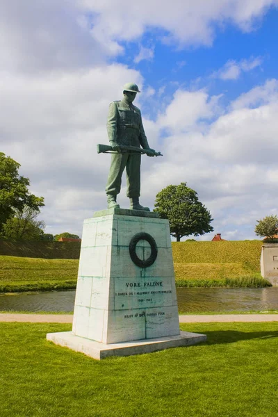 Copenhagen Denmark May 2019 Sculpture Our Fallen Svend Lindhart Erected — Stock Photo, Image