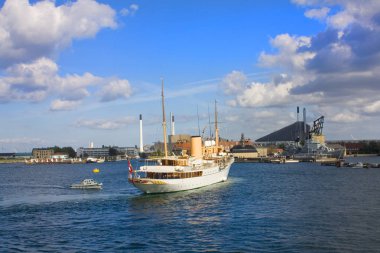 Kopenhag, Danimarka - 25 Mayıs 2019: Kopenhag Kraliyet fırkateyni