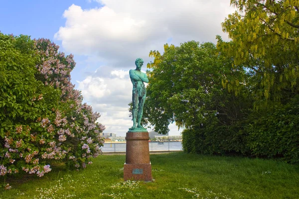 Copenhagen Dinamarca Maio 2019 Escultura Bronze Langelinie Park Copenhague — Fotografia de Stock