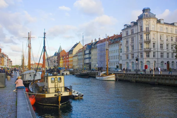 Copenhagen Dinamarca Maio 2019 Edifícios Coloridos Nyhavn Copehnagen — Fotografia de Stock