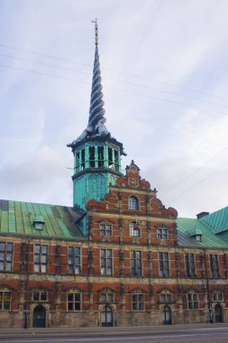 Kopenhag, Danimarka - 25 Mayıs 2019: Borsen - Kopenhag Eski Borsa Binası