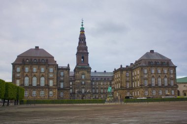 Kopenhag, Danimarka - 25 Mayıs 2019: Kopenhag Christiansborg Sarayı
