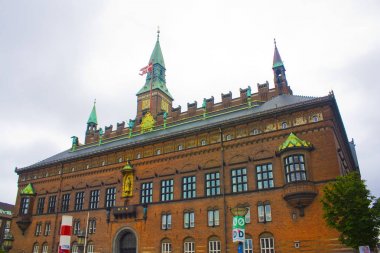 Kopenhag, Danimarka-25 Mayıs 2019: Kopenhag Belediye Binası