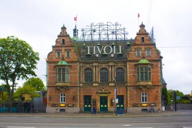 Kopenhag, Danimarka - 25 Mayıs 2019: Kopenhag'daki Tivoli Gardens eğlence parkına giriş kapısı